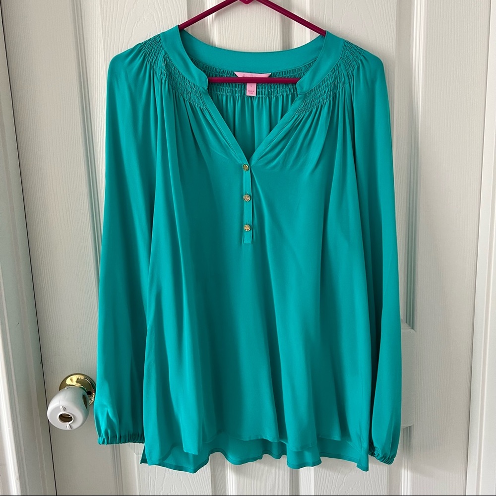EUC Large Lilly Pulitzer Elsa Blouse